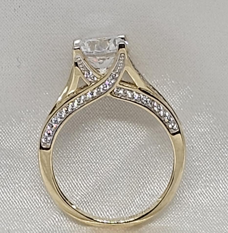 Sortija de Compromiso 14k CZ