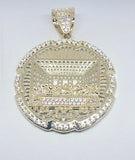Medalla de La Santa Cena 14k CZ