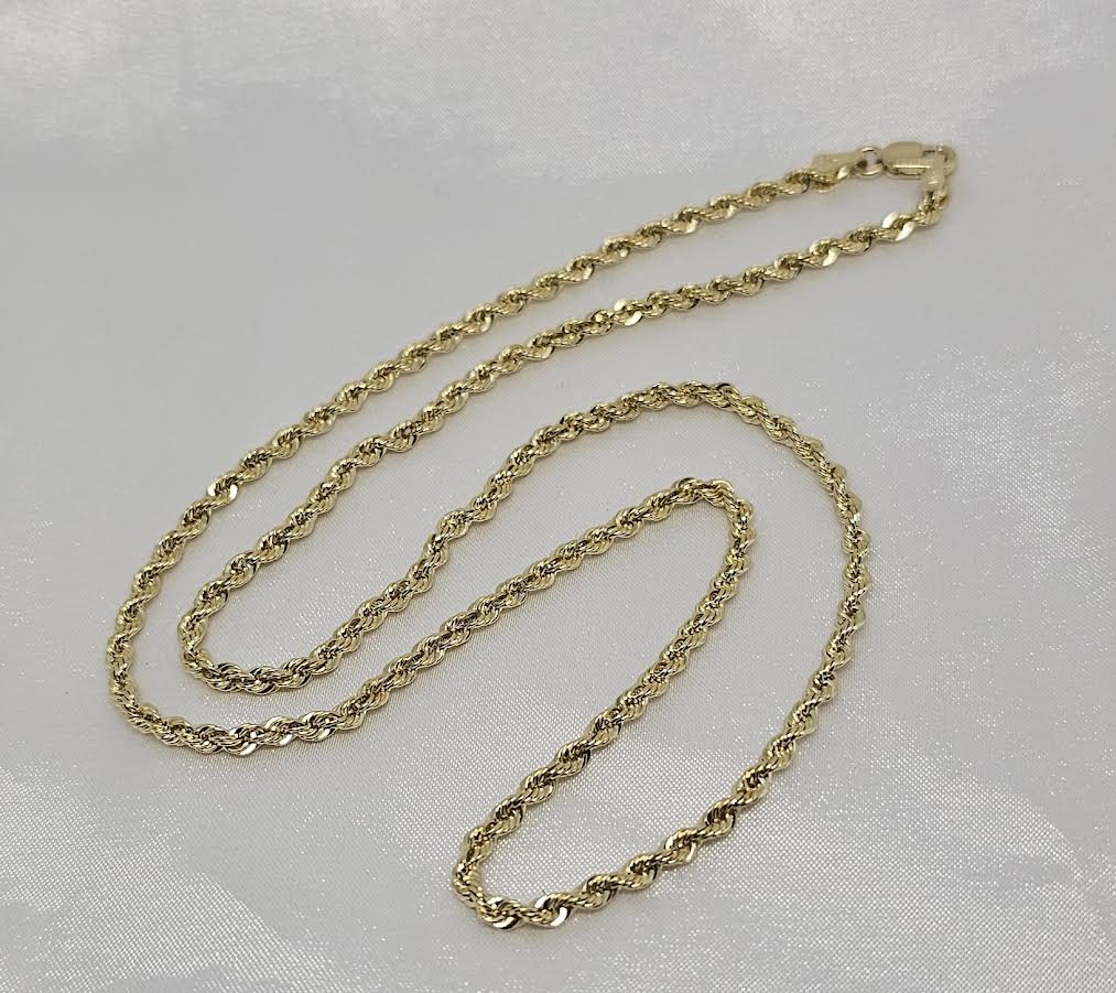 Cadena Eslabón Soga 14k