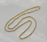 Cadena Eslabón Soga 14k