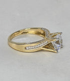 Sortija de Compromiso 14k CZ