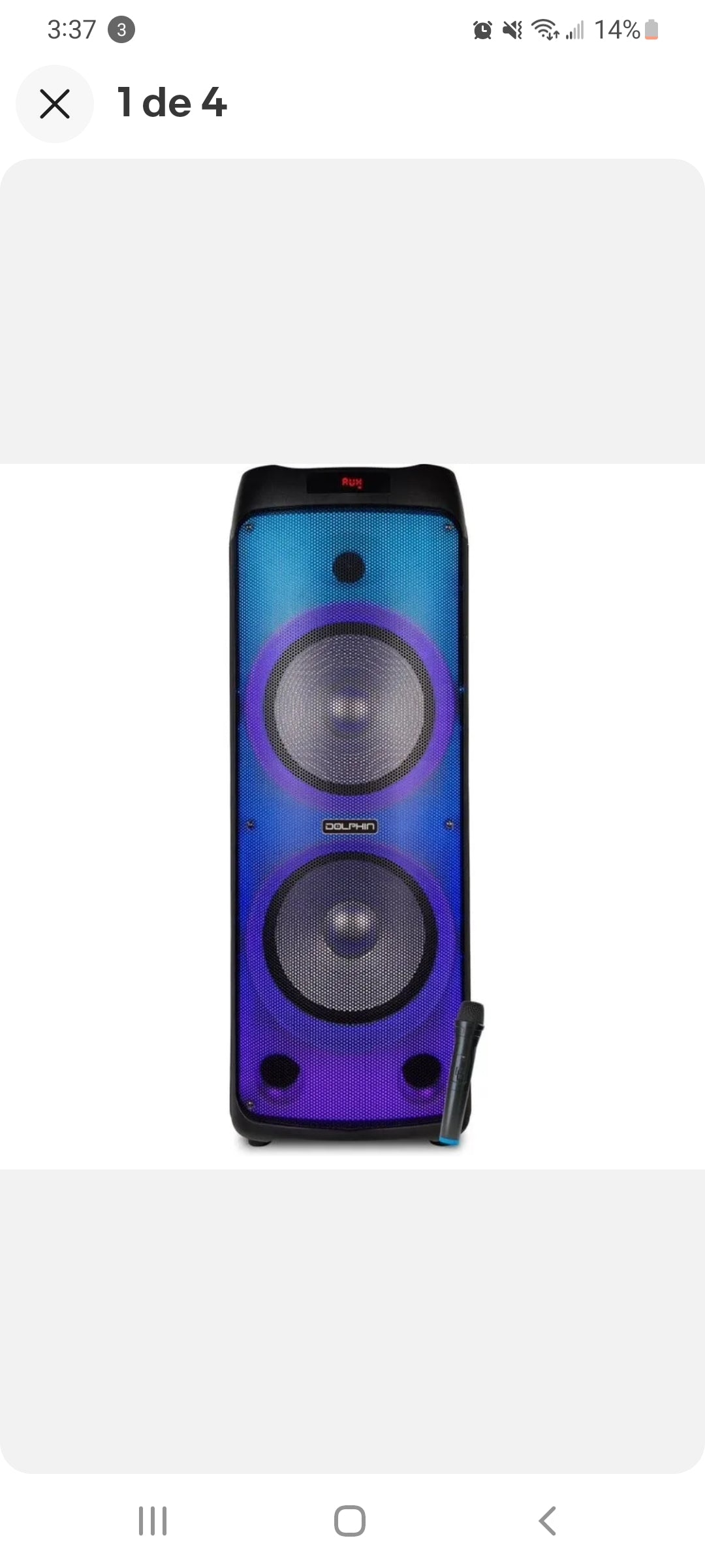 Bocina dolphin doble 12" SPF-1212R  5000W