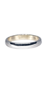 Aro Liso Oro Blanco 14k