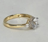 Sortija de Compromiso 14k CZ