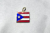 Charm de Bandera de P.R. 10k