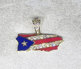 Charm mapa bandera P.R. 10k
