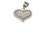 Charm de Corazon en Pave 10k Cz
