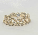 Sortija de Corona 14k CZ