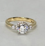 Sortija de Compromiso 14k CZ