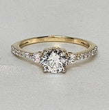 Sortija de compromiso 14k CZ