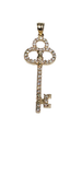 Charm de Llave Cz 14k