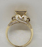 Sortija de Matrimonio 10k CZ