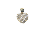 Charm de Corazon en Pave Cz 10K