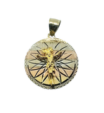 Charm de Cristo Tricolor 10k