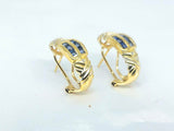 Pantallas Oro 14k Zafiros