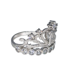 Sortija de Corona 15 Oro Blanco