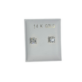 Pantallas Dormilonas Cuadradas 14k Cz