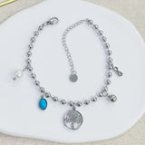 Pulsera con charms árbol de vida S/Steel