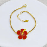 Pulsera de Amapola S/Steel Dorado