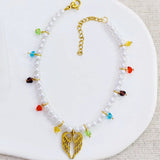 Pulsera de Alas de Angel en Perlas y piedras de colores S/Steel