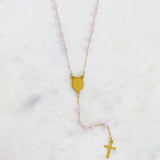 ROSARIO ROSA EN STAINLESS STEEL