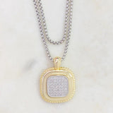 Cadena Larga con Charms Dos Tonos S/Steel