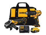 Set taladro martillo con grinder DeWalt DCK248P1