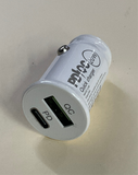 Car Charger Doble Puerto tipo C y USB 20w 3.1 AMP