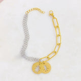 Pulsera doble con niño y niña S/Steel