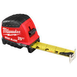 Cinta métrica magnética Milwaukee de 25 pies de ancho y 18 pies de alcance. 48-2212-25m