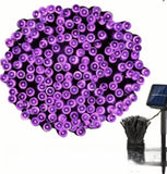 Bombillas de puntitos color violetas