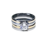Set de matrimonio S/Steel 2 tonos